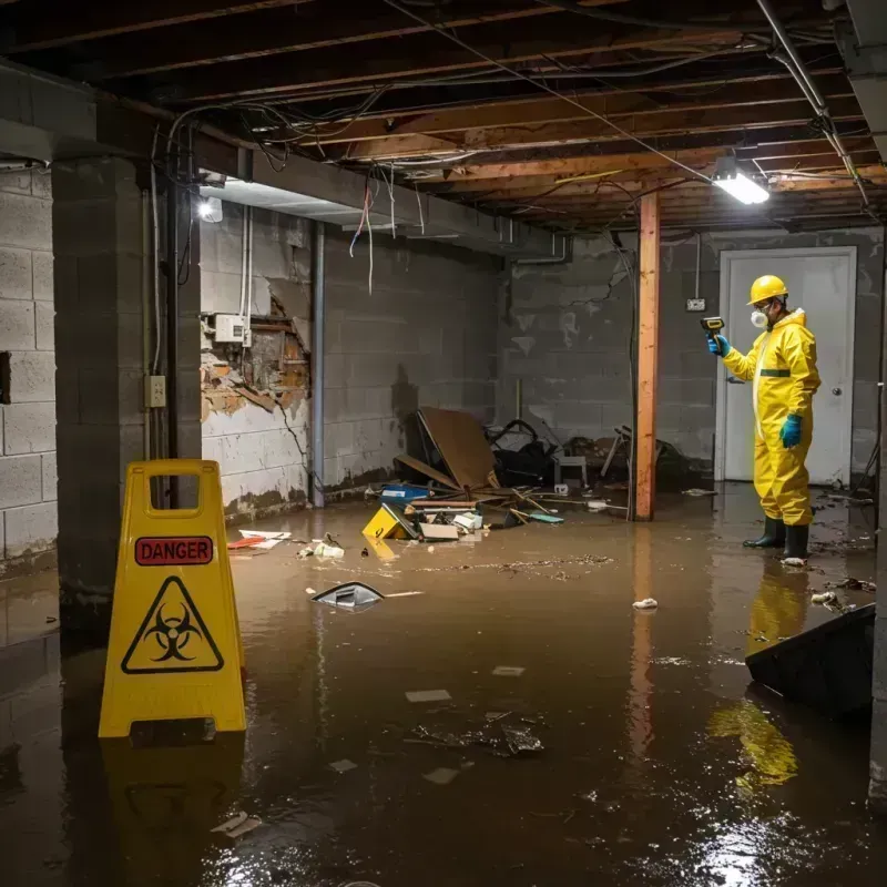 Flooded Basement Electrical Hazard in Dennis, MA Property